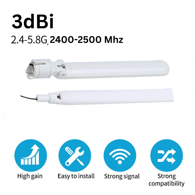 Sma Connector Omni Wifi 2.4g Antenna 3 Dbi