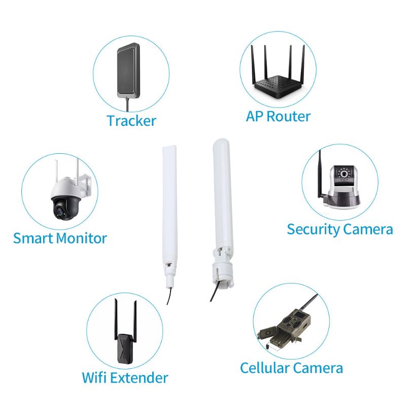 Sma Connector Omni Wifi 2.4g Antenna 3 Dbi