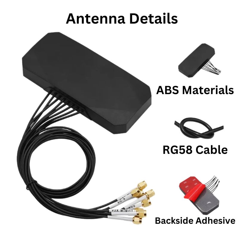 8 in 1 Combine Antenna 5g Lte Mimo Gps Gnss Multi-Band Vehicle