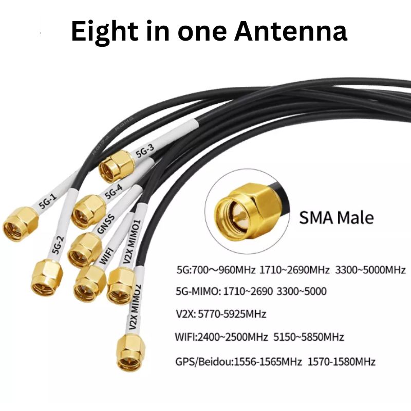 8 in 1 Combine Antenna 5g Lte Mimo Gps Gnss Multi-Band Vehicle