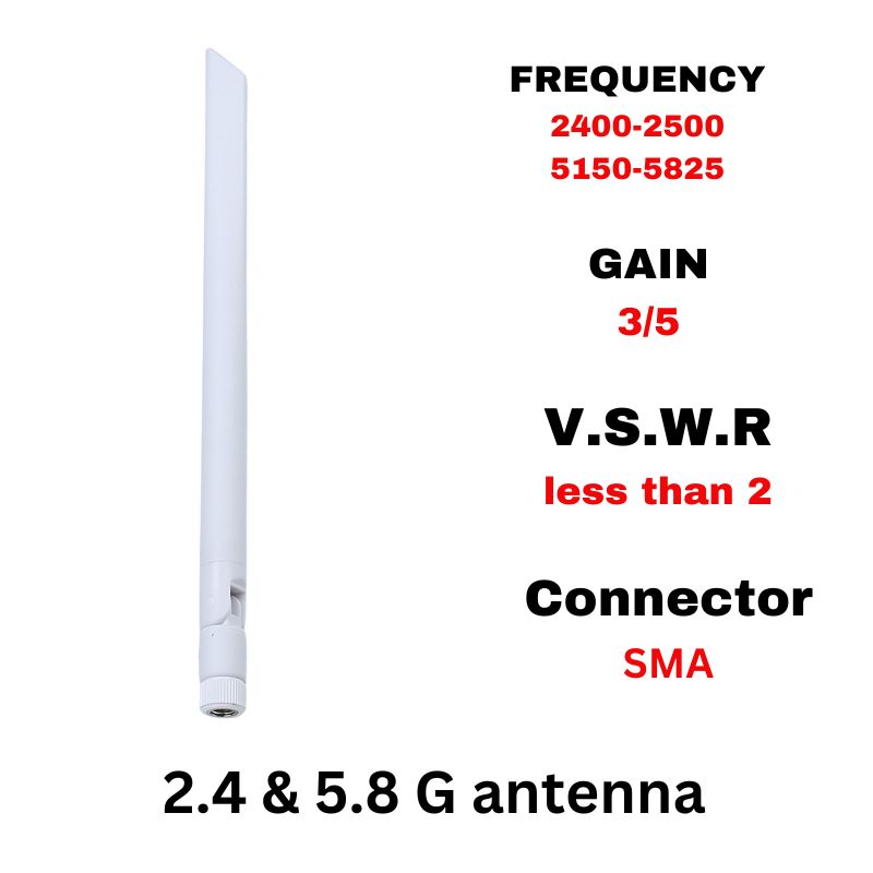 2.4 & 5.8G Antenna with SMA Connector