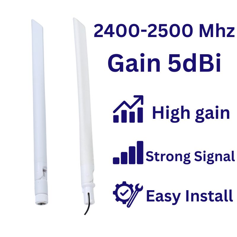 Wifi Antenna 2.4g Rubber With 5 Dbi