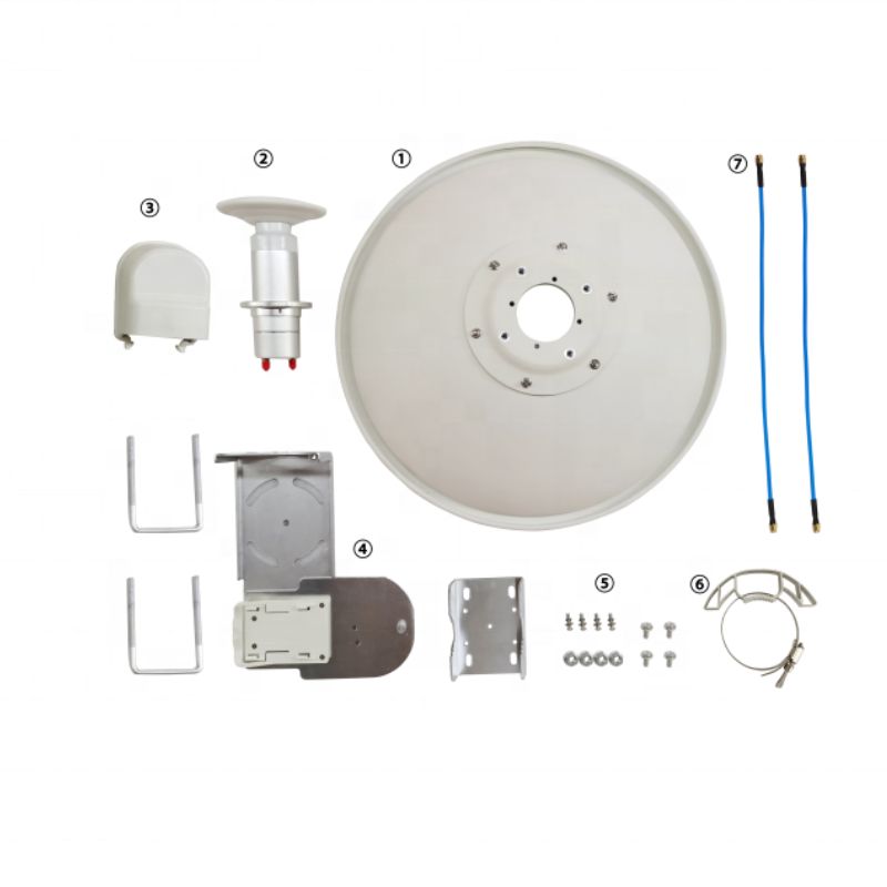 29 Dbi 4.8 - 6.5 Ghz Mimo Dish Antenna